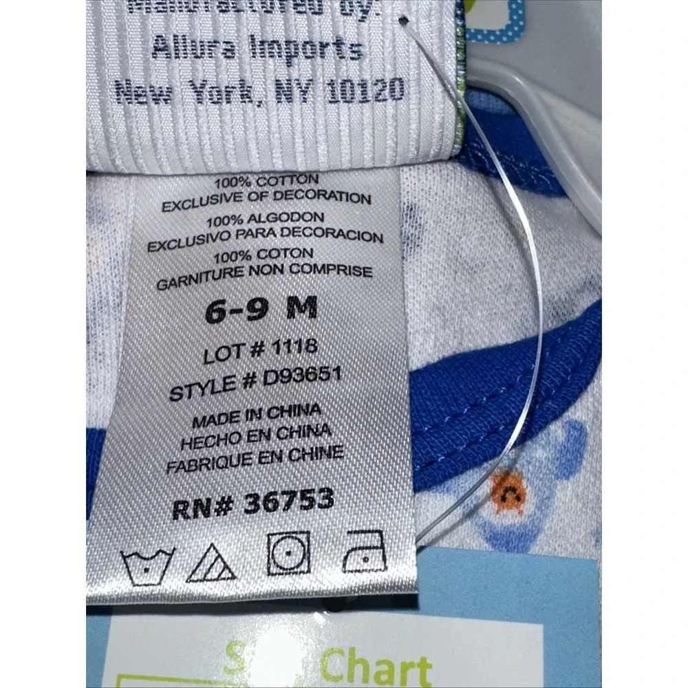 Duck Duck Goose Baby Boys 3pc Rocket Ship Set Bodysuit Pants Bib 6-9M Blue New